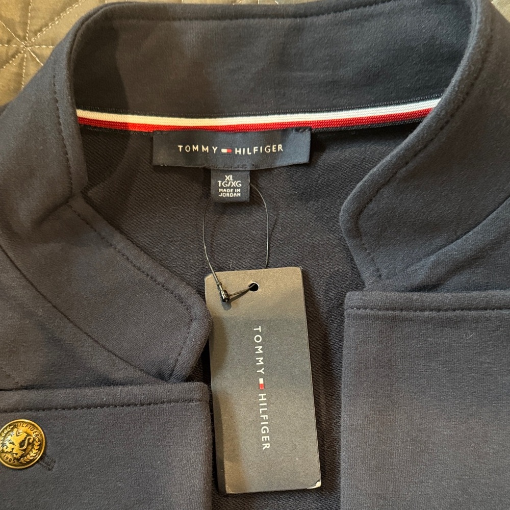 Tommy Hilfiger Navy Blazer with Gold Buttons - Picture 3 of 3